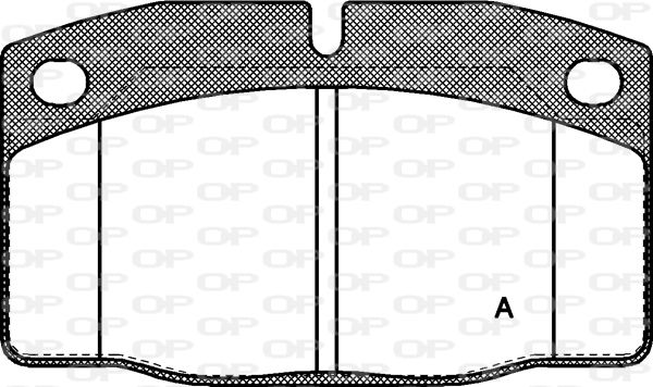 OPEN PARTS Piduriklotsi komplekt,ketaspidur BPA0101.20